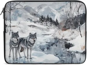 Wolf Wolves by The Stream Fashion Laptop Sleeve Bag Computer Carrying Case for Business Office Travel