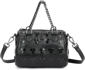 Women Chain Handbag Faux Leather Tote Bag Shoulder Bag Zip Closure Totes Large Purse Satchel-style-handbags
