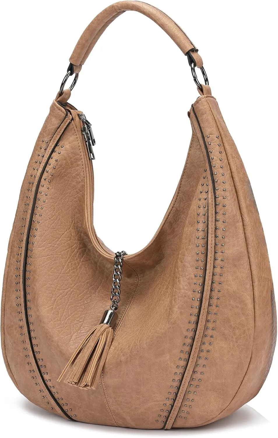Women Hobo Bags Oversized Leather Handbags PU Crossbody Shoulder Totes Winter Stylish Purses