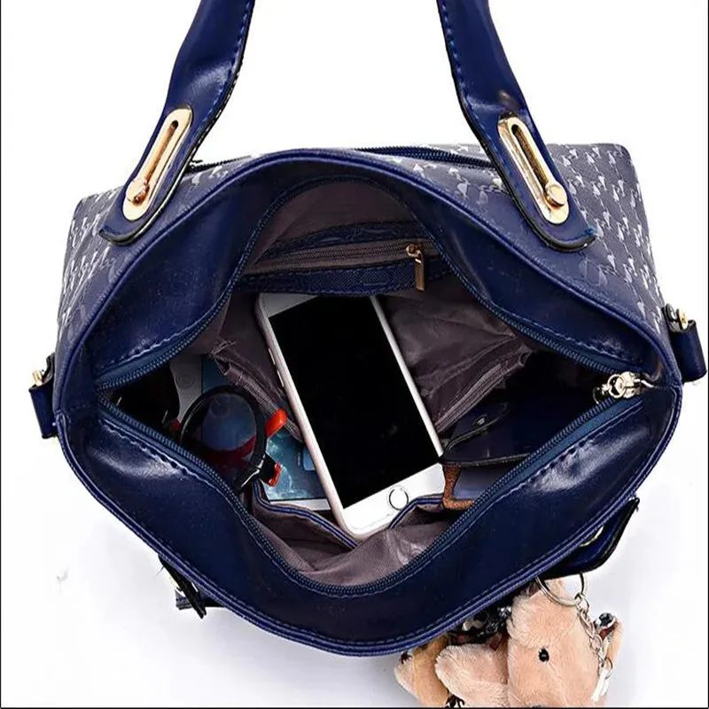 Women's 4 Set  Pu Leather Handbags