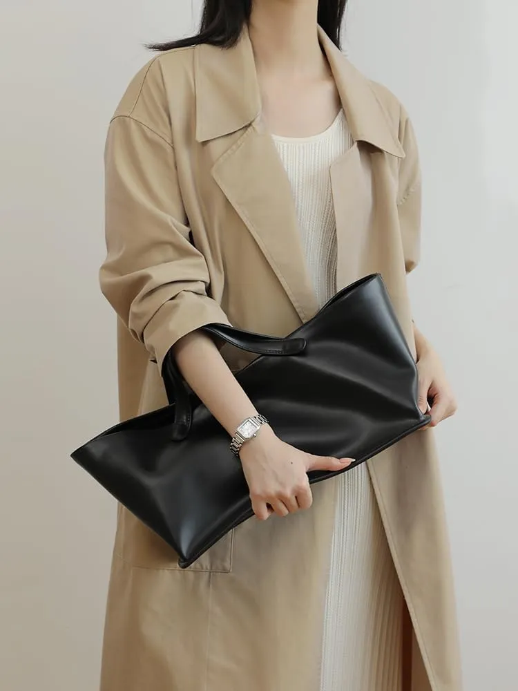 Women's Canvas Leather Totes Handbag Commuting Shoulder Crossbody Armpit Bag Leisure Versatile Casual Chic Stylish Clutch