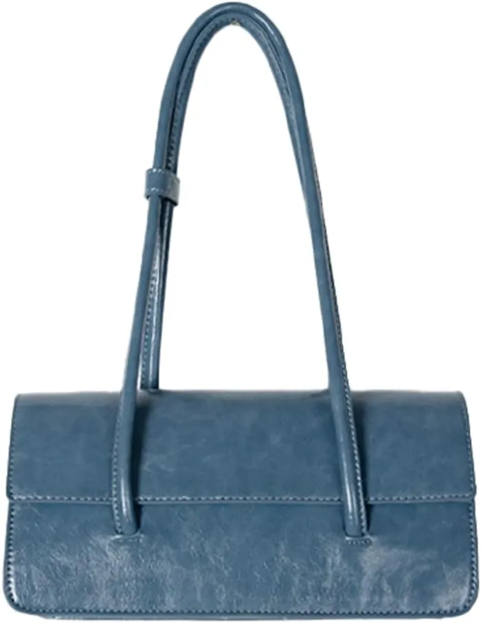 Women's Glossy Shoulder Bag Y2k PU Leather Fashion Underarm Purse Large Totes Handbag Satchel