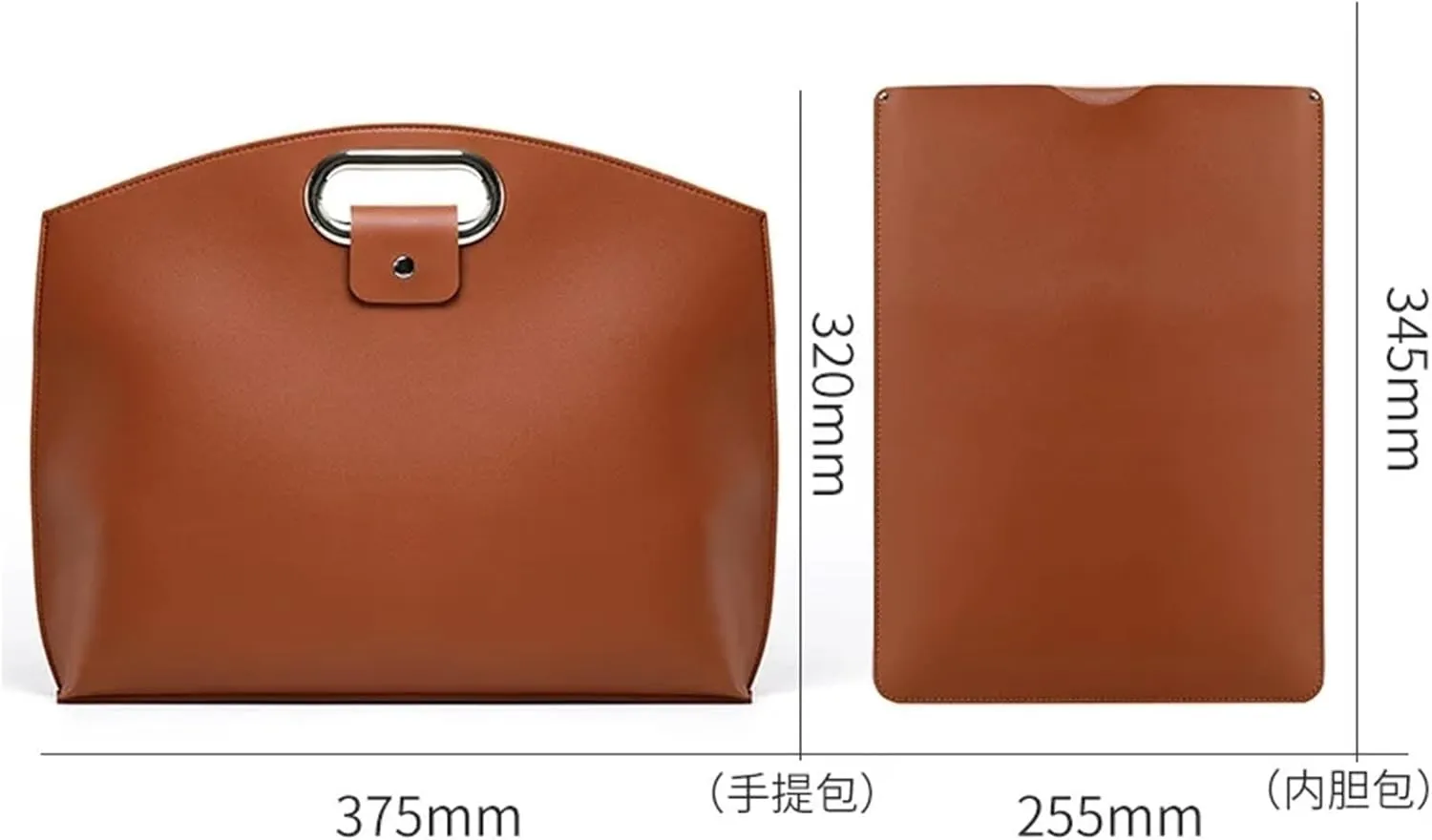 Women's Laptop Bag Leather Work Tote Bag Laptop Bag Waterproof Business Office Professional Large-capacity Work Commute Bag