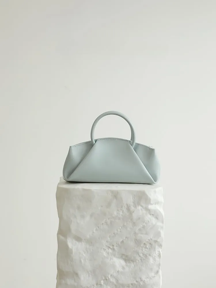 Women's Retro Leather Leisure Clutch Crumple Handbag Box Bag Pillow Cloud Bag Totes Shoulder Top Handle Versatile Casual