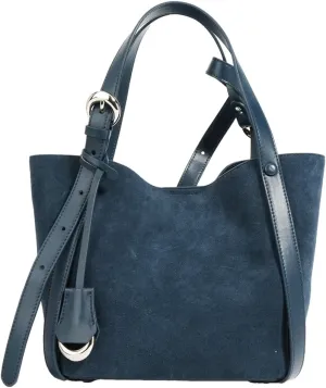 Womens Slouchy Genuine Leather Shoulder Bag Large Bucket Tote Purse Handbag Soft Nubuck Cowhide Satchels 2pcs