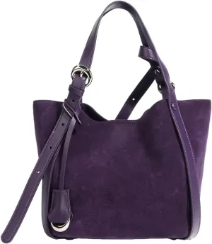 Womens Slouchy Genuine Leather Shoulder Bag Large Bucket Tote Purse Handbag Soft Nubuck Cowhide Satchels 2pcs