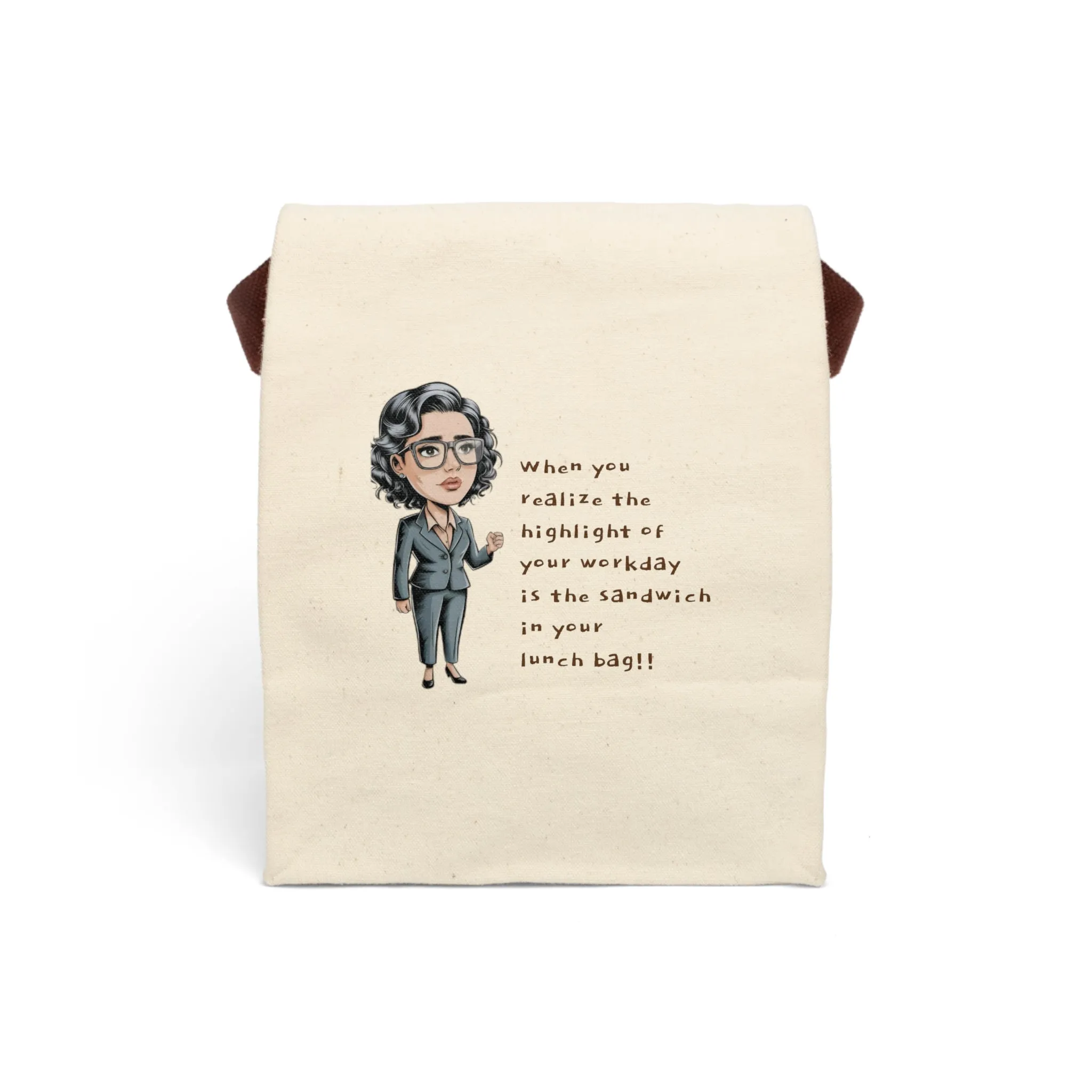 Workday Highlight Canvas Lunch Bag