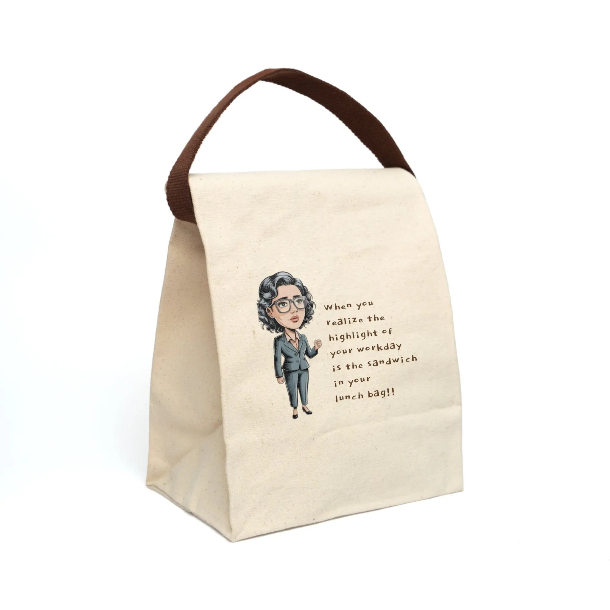 Workday Highlight Canvas Lunch Bag