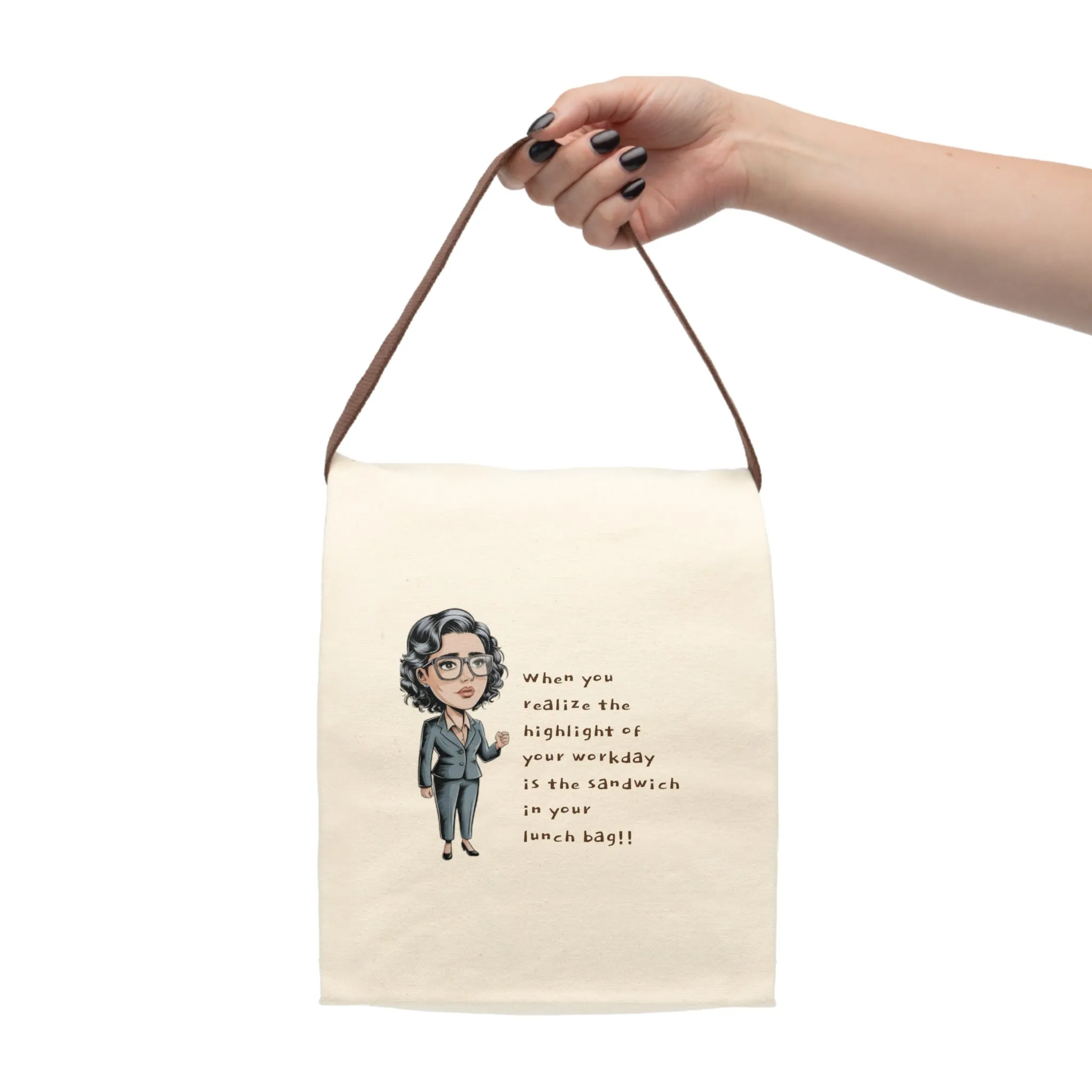 Workday Highlight Canvas Lunch Bag