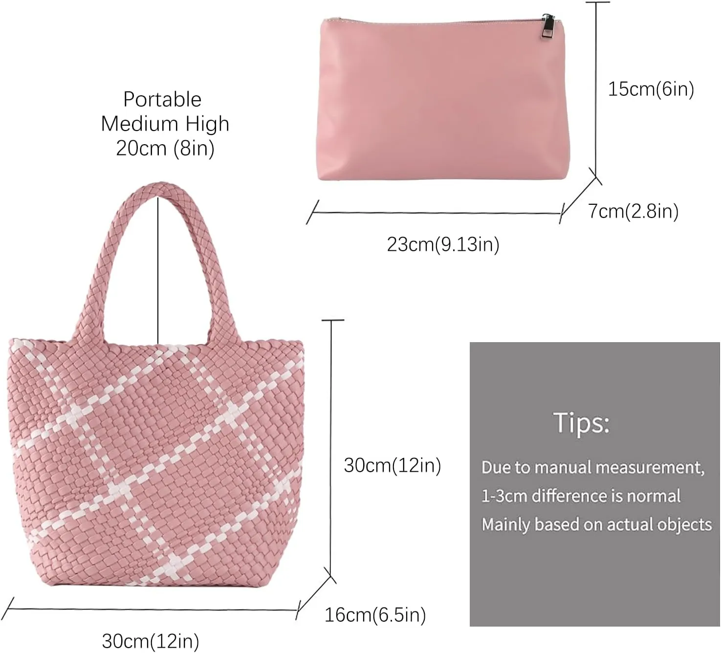 Woven Handbag for Women Top Handle Shoulder Bag Vegan Leather Shopper Bag Large Travel Totes Summer Beach Tote Bags