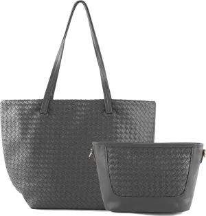 Woven Tote Bag Womens Purse Vegan Leather Shoulder Handbags Fashion Summer Beach Totes Bags
