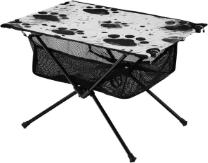 xigua Animal Paw Print Folding Camping Table,Portable Camp Table with Carry Bag Beach Table Folding Table for Picnic, Camp,Party,Travel203