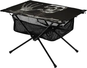 xigua Funny Skeleton Folding Camping Table,Portable Camp Table with Carry Bag Beach Table Folding Table for Picnic, Camp,Party,Travel114