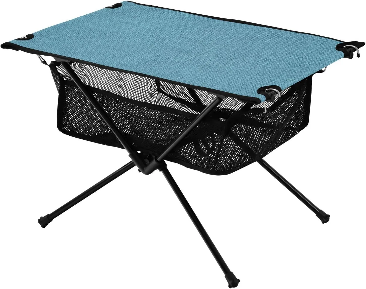 xigua Light Blue Folding Camping Table,Portable Camp Table with Carry Bag Beach Table Folding Table for Picnic, Camp,Party,Travel17