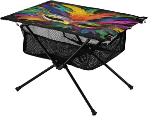 xigua Mardi Gras Masks Folding Camping Table,Portable Camp Table with Carry Bag Beach Table Folding Table for Picnic, Camp,Party,Travel276