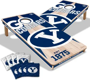 YouTheFan NCAA 2’ x 4’ Professional Wood Cornhole Game with Logo Bags
