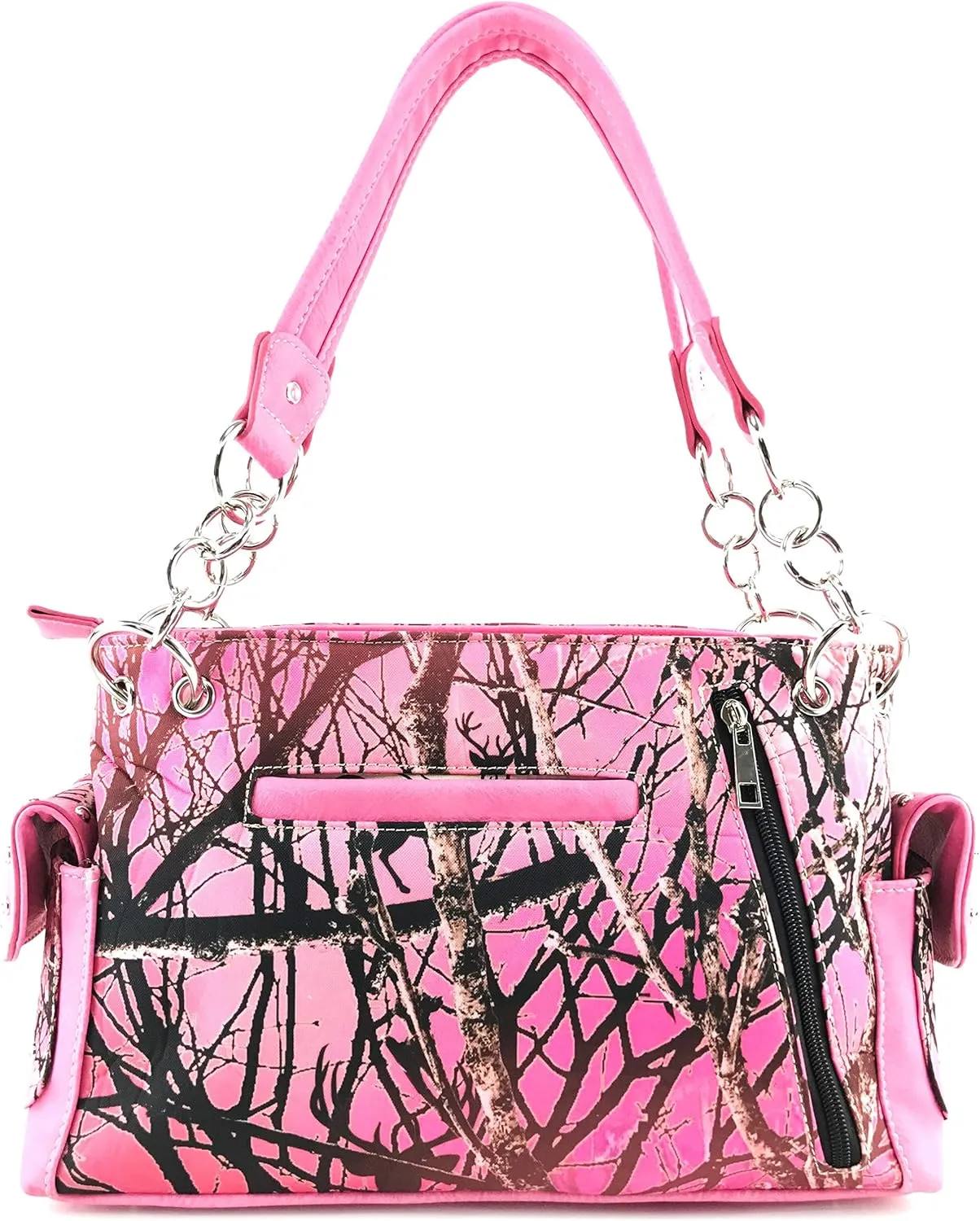 Zelris Camouflage Shine Glow Cross Wings Women Conceal Carry Handbag with Wallet